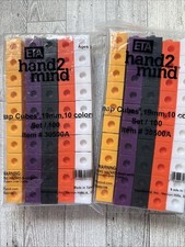Hand2mind Snap Cubes Lot of 200 STEM Classroom Math Manipulatives 10 Colors