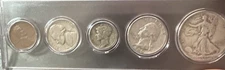 1940 Birth Year- Coin Set In Holder.