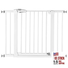 Baby Gate for Doorways and Stairs, 26-40 inches 26-40 Inch Pack of 1 White