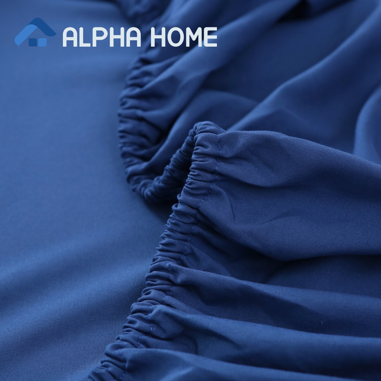 4-Piece Bed Sheet Set 1 Fitted Sheet 1 Flat Sheet 2 Pillowcases Queen Size Blue