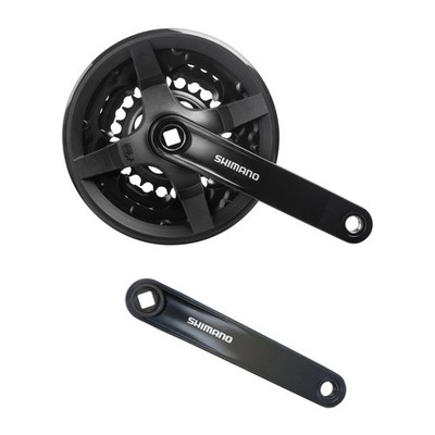 Shimano Kurbelgarnitur FC-TY301 42-34-24 Zähne 6/7/8-fach 175mm Kurbelset