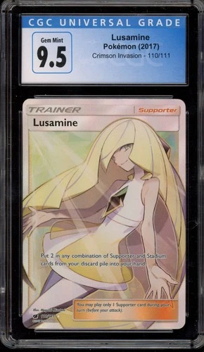 Pokemon Lusamine Crimson Invasion Full Art #110 CGC 9.5