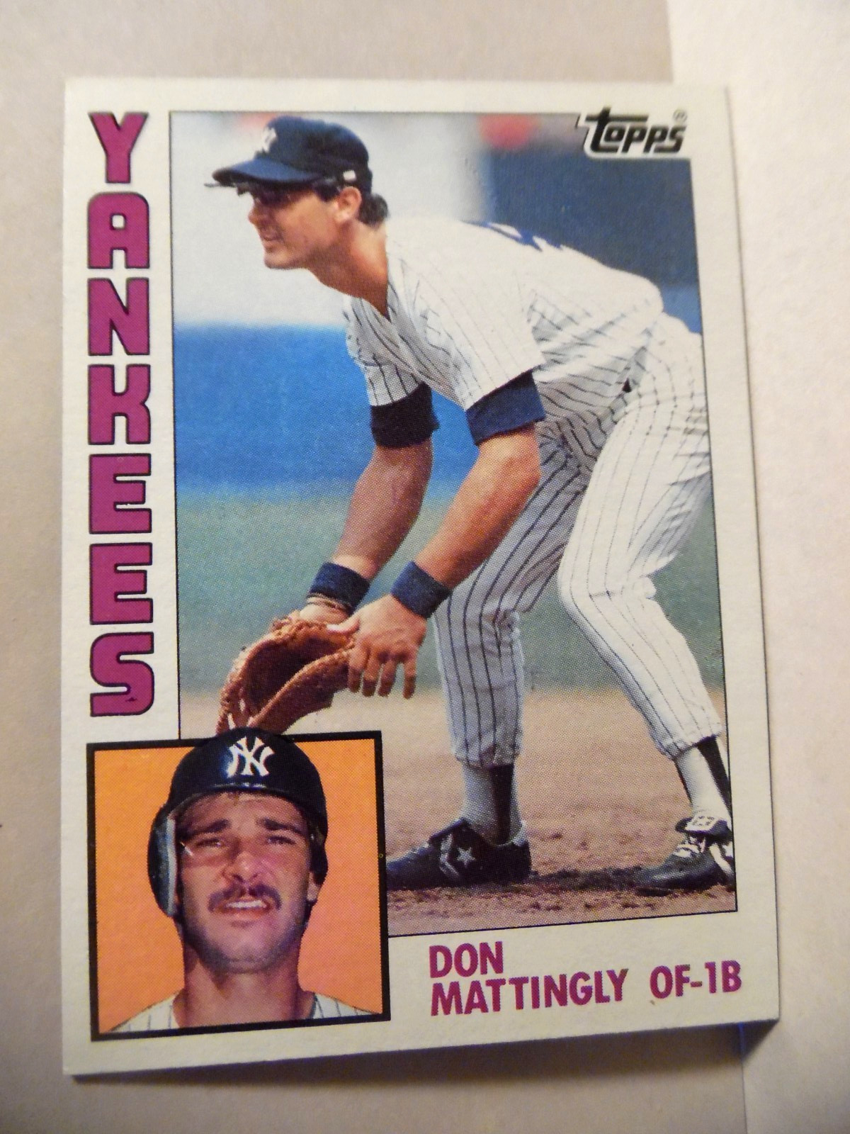 1984 TOPPS BASEBALL #8 - DON MATTINGLY RC - NM/MT