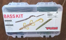 YUM 48pc Bass Kit: Assorted Lures/Hooks/Tackle Tray #YWMK1