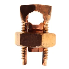 PENN-UNION S-2 MECHANICAL CABLE COPPER SPLIT BOLT CONNECTOR, 2-AWG