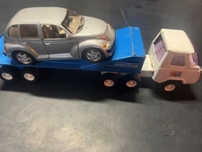 Buddy L Semi Truck and Trailer With Pt Cruiser Goodyear Trailer Pepsi Tractor