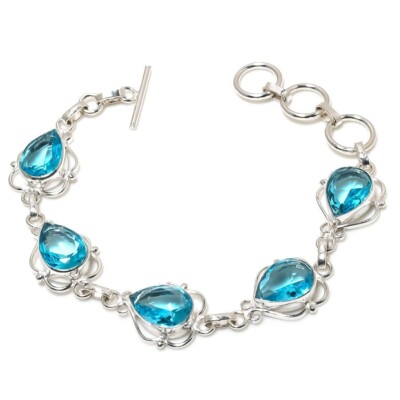 Bracelet En Argent Sterling 925 Avec Cornaline - Fait Main En Inde - Réglable
