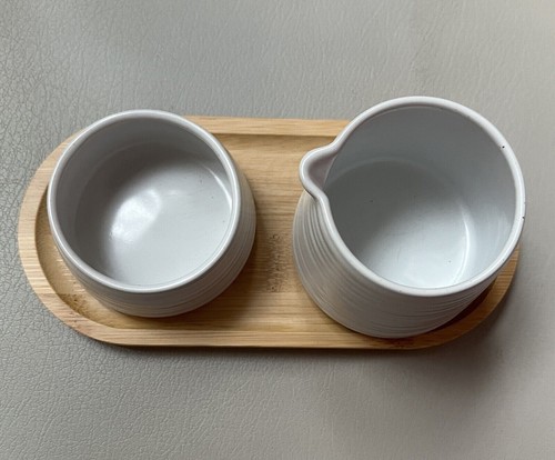 Nespresso Collection Stoneware Sugar & Milk Set. And India Mahdavi Cup. New. - Picture 4 of 8