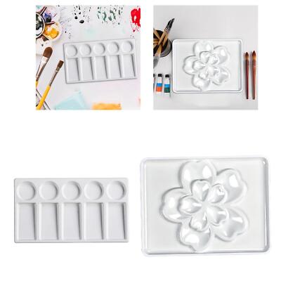 10 Fächer Farbpalettenablage Porzellan Mischpalette für Acrylmalerei