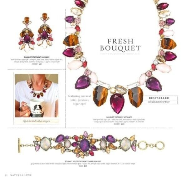 Chloe + Isabel Bouquet Statement Toggle Bracelet - image 2