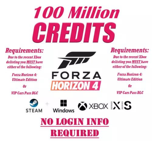 Forza Horizon 4 | x100 Millionen CREDITS - 100% Safe - XBOX ONE+X|S - PC - STEAM