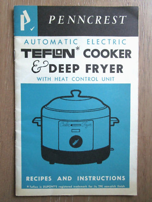 Penncrest Automatic Electric Teflon Cooker & Deep Fryer BROCHURE ONLY -E10E-15