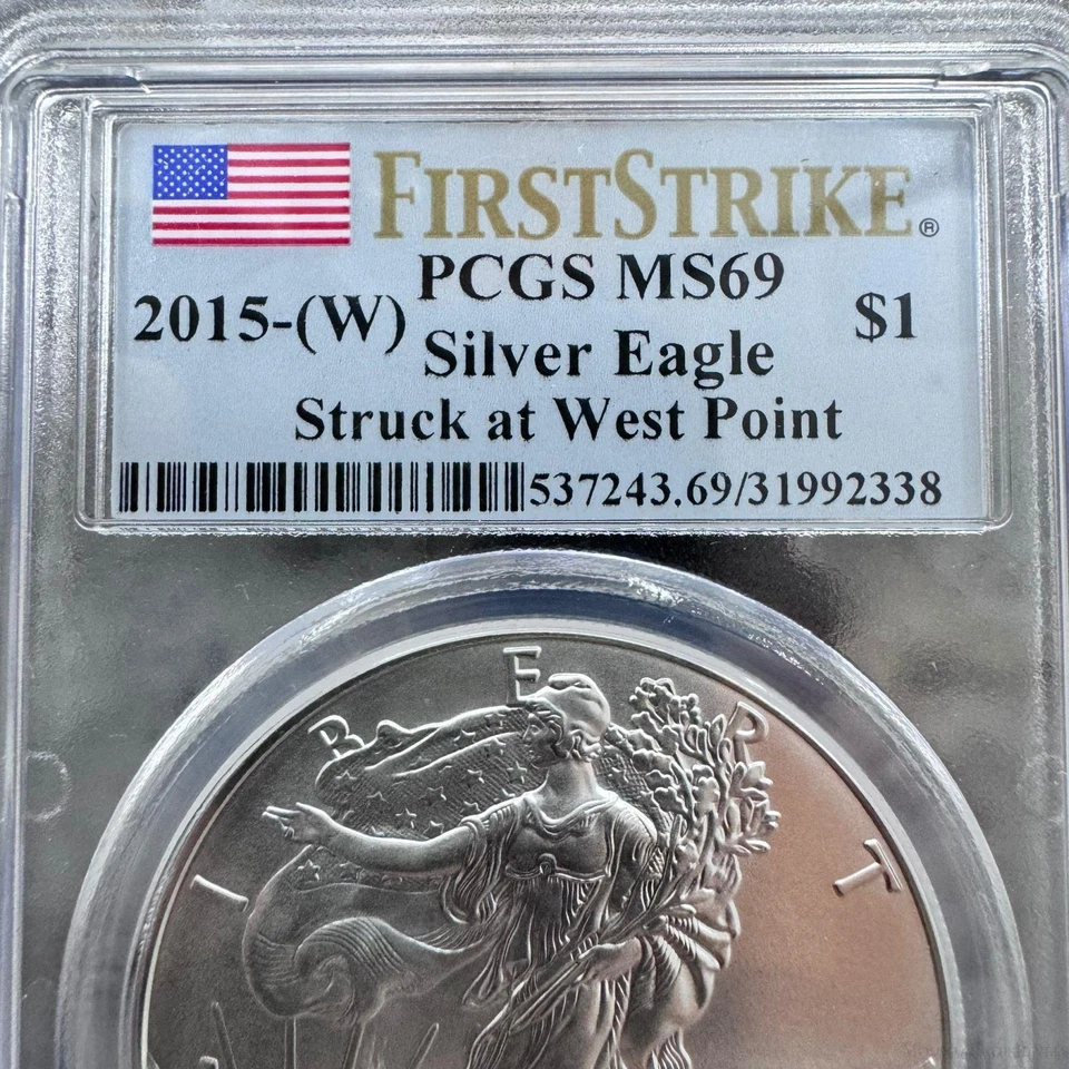 2015-W US American Silver Eagle .999 Fine Silver First Strike PCGS MS69 - Image 4 of 4