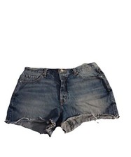 BDG Urban Outfitters Boyfriend Short Low Rise Jean Shorts Frayed Hem Size 31