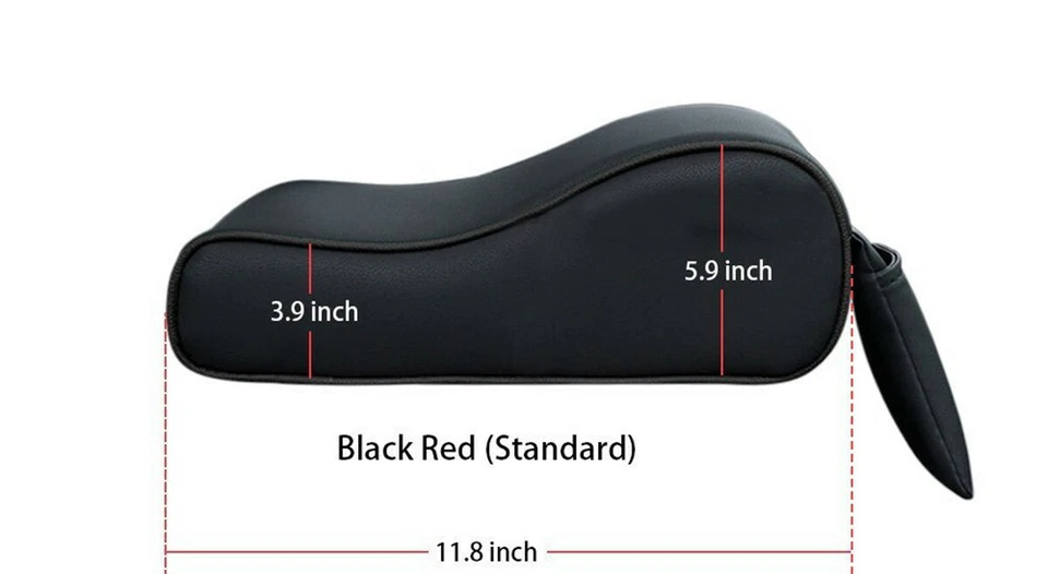 Almohadilla protectora de cuero para consola central de coche con respaldo Foto 3 de 4