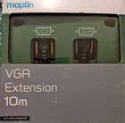 10m Maplin VGA Extension Cable Black 1080 Analogue