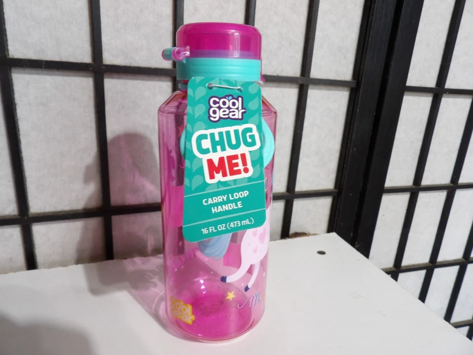 Cool Gear Kid You Are Magical Unicorn Flip-Top Water Drink Cup Girl Pink 16 oz - Image 2 of 4