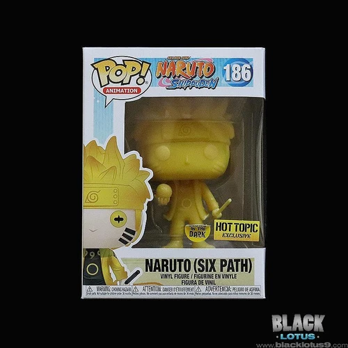 BLEMISHED Funko Pop! Naruto (Six Path) Shippuden Glow Dark GID Hot Topic Pop 186
