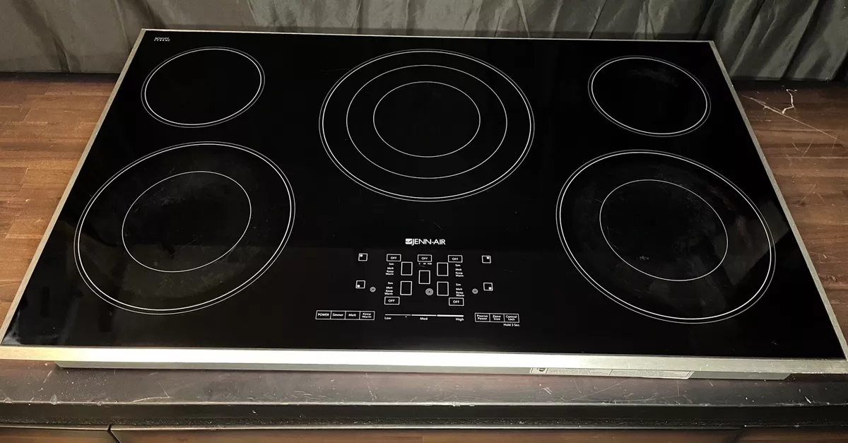 Jenn Air 36 Inch Electric Cooktop with 5 Radiant Elements