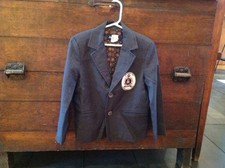 EUC Joe Black Boys Girls Sz 4 5 6 Grey Worsted Wool Lined Blazer Italian 195 