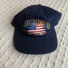 Vtg Snapback Hat 1996 XXVI OLYMPICS ATLANTA USA gold dream team 90s