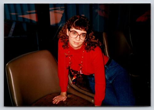Photograph Found Photo Color 1980's Era Big Glasses - 第 1/2 張圖片