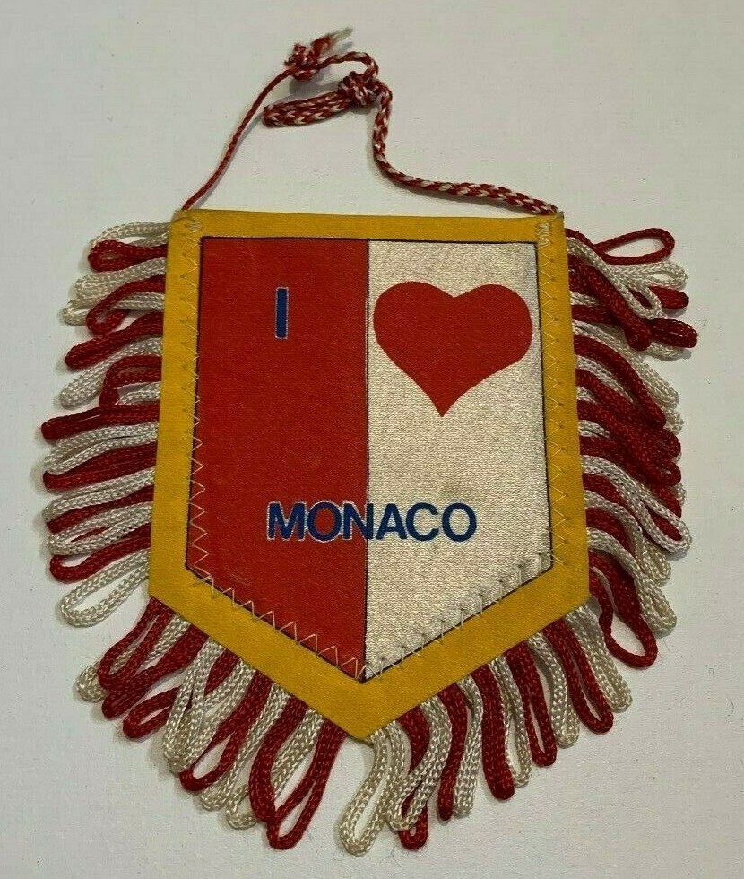 Fanion Vintage AS Monaco – Foot – Avant 2000 – Wimpel, Banderin