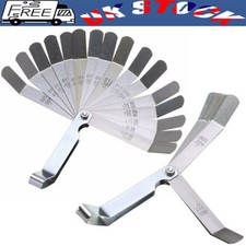 16x Feeler Gauge Set Imperial Metric 45&ordm; Blades Offset Precision Tappet NEW
