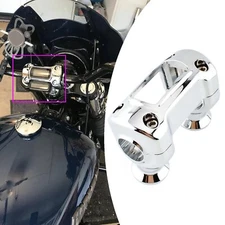 Handlebar Riser Clamp Kit For Harley Softail Breakout Street Bob FXDR 144 Chrome