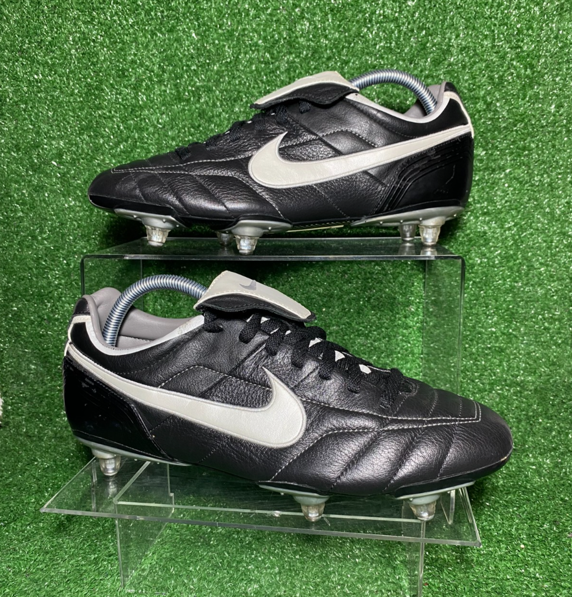 PRO 2006 Nike Tiempo SG Legend II Black White R10 Ronaldinho