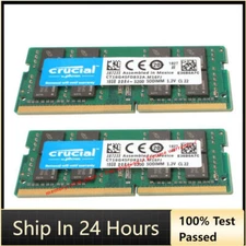 CRUCIAL DDR4 16GB 3200 PC4-25600 Laptop SODIMM Non-ECC 260-Pin Memory RAM