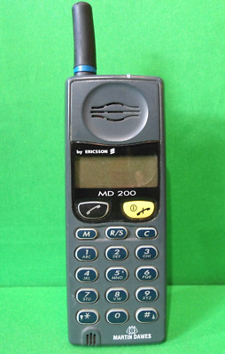 Vintage 1994 Ericsson MD200 Martin Dawes Classic Mobile Brick Phone Analog