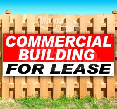 #ad COMMERCIAL BUILDING FOR LEASE Advertising Vinyl Banner Flag Sign Many Sizes USA $99.19
