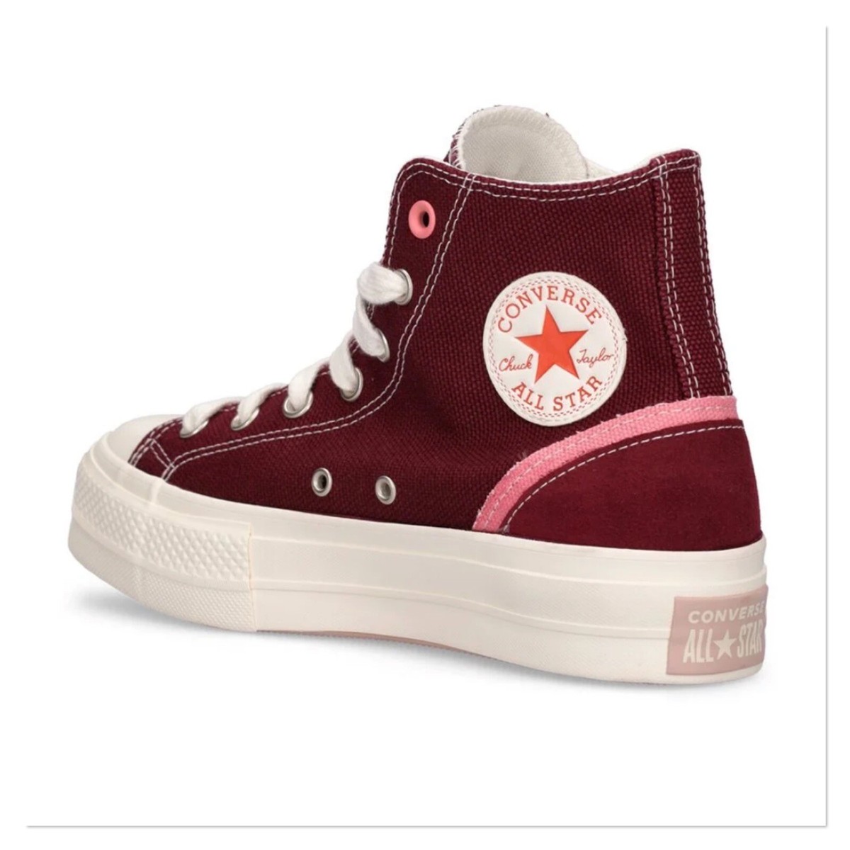 CONVERSE Chuck Taylor All Star Lift Hi Deep Bordeaux Sneakers Size