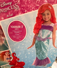 Disney Princess Ariel Costume Toddler 2 New in Package 1 piece- dress