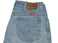 WRANGLER VTG 80's REGULAR FIT STRAIGHT LEG JEANS 31 X 28.5 LT BLUE DENIM 915SWD