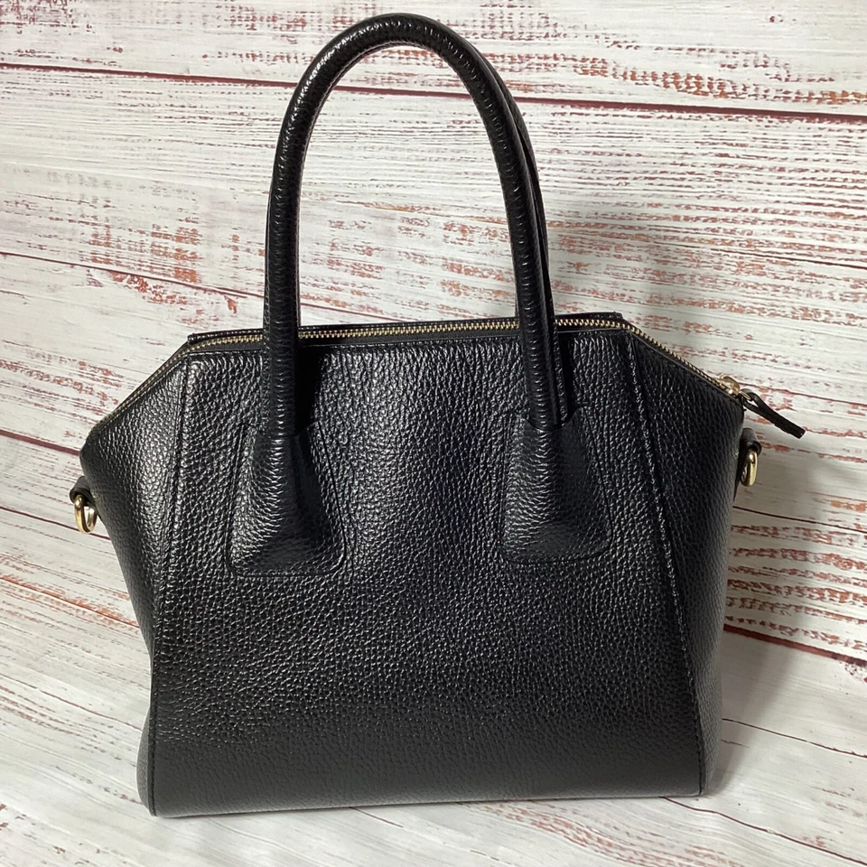 Valentino By Mario Valentino Leather Crossbody Top Handle Shoulder Bag Black  - Image 3 of 4