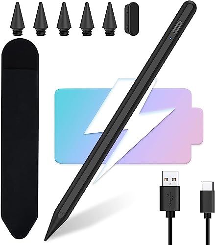 Penna Rapida Compatibile con Apple iPad 2018-2022,Stylus Pen Ricarica (M5d)