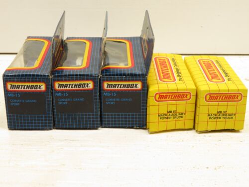 Matchbox Lot of 5 Die Cars Vehicles MB 57 & MB 15LN 8153 - Picture 4 of 6