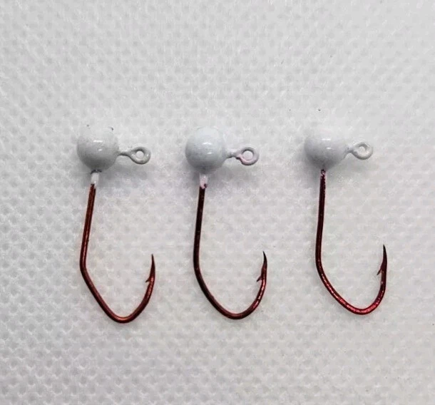 50 1/16 Lead Ball Jig Head Eagle Claw Little Nasty#4 ALL EYES OPEN IRISH JIG CO - Image 3 of 4