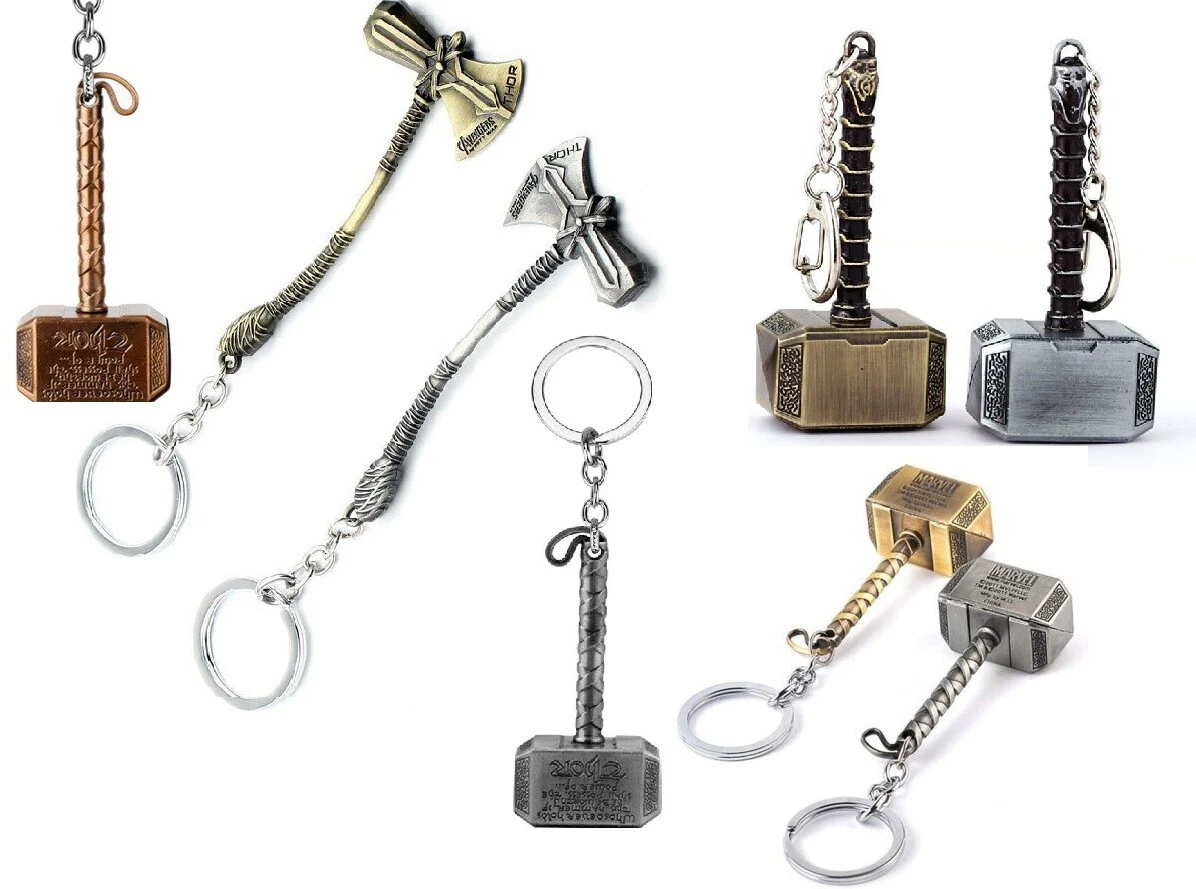 Thor ragnarok shop hammer keychain
