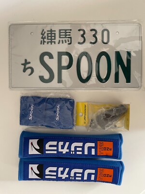 spoon 4点 Spoon racing sports interior set 4x items real JDM Spoon interior