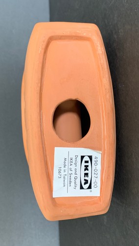 Ikea Pottery Terra Cotta Napkin or Letter Holder Desk Organizer Unique - Picture 7 of 9