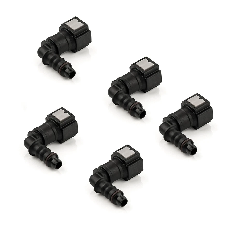 5x Schnellverschluss Kraftstoffleitung Kupplung L-Stück 6,3x6mm für BMW 7er - Bild 2 von 4