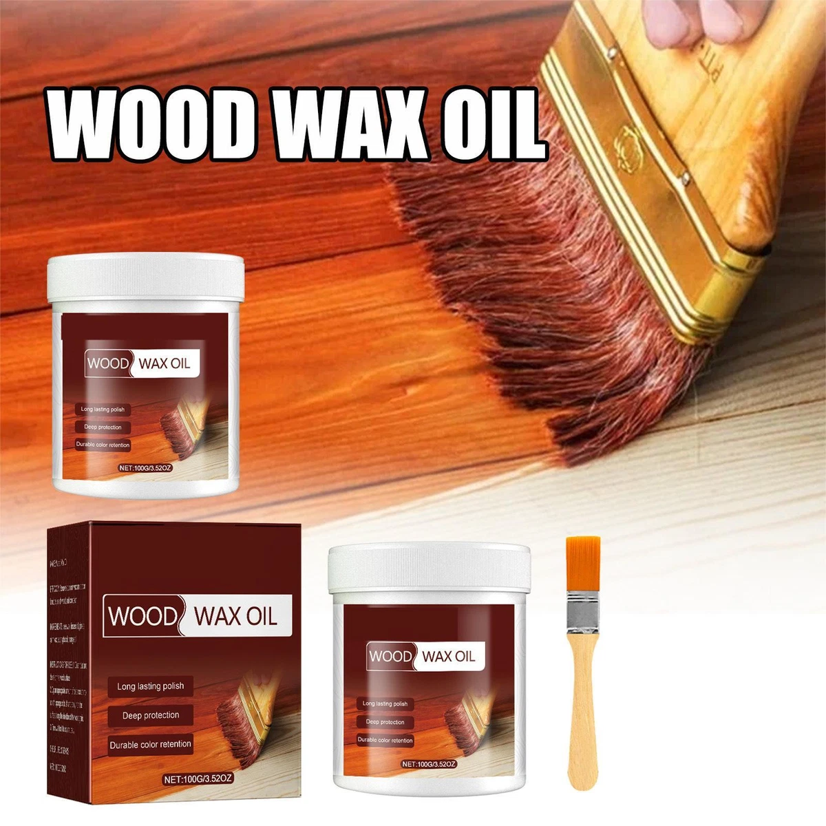 Outdoor Anti-Corrosion Wood Wax Oil, Wax Furniture Polish and Cleaner