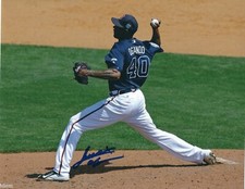 Signed  8x10 ALEXI OGANDO Atlanta Braves Autographed photo - COA