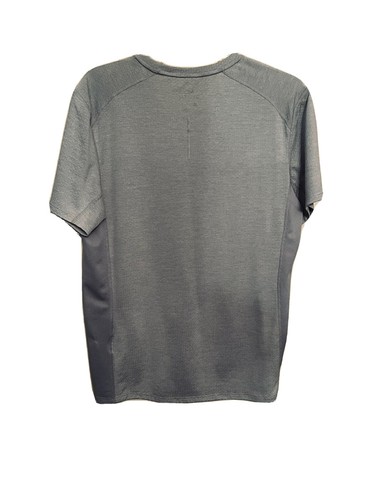Nike Running Shirt Men Gray Dri-FIT Reflective Vented Mesh Adult Logo Medium - Picture 4 of 5