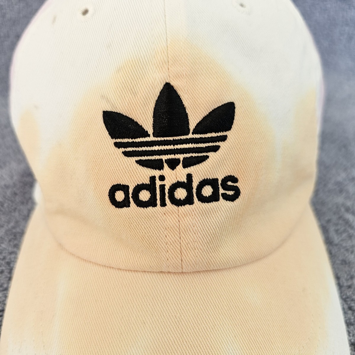 ADIDAS ORIGINALS COLORWASH RELAXED STRAPBACK HAT ORANGE Tie Dye