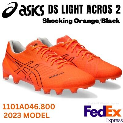 ASICS Soccer Cleats DS LIGHT ACROS 2 Shocking Orange/Black 1101A046 800  NEW!! | eBay