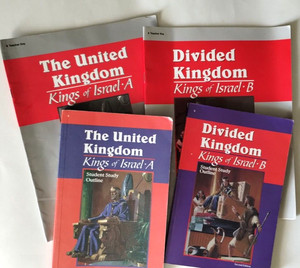 Abeka Divided Kingdom Bible- Kings Of Israel B Student Text & keys 9th Grade